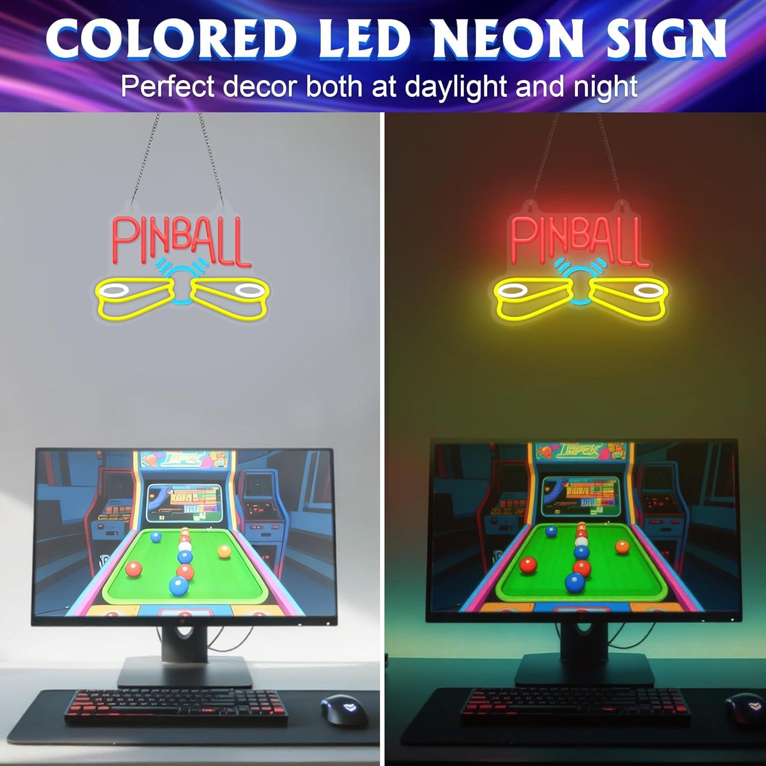 Neonowa tabliczka do pinballa, – Arcade Games & Vending Llc Photos recenzja i cena