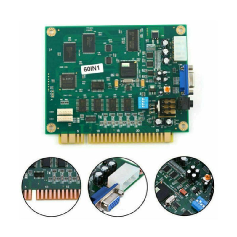 Wydajna płytka PCB 4X 60 w 1 M – Usb Game Board Jamma recenzja i cena